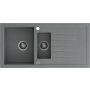 Zlewozmywak GraniteQ 100x50 cm szary/grafitowy/onyx HCQB9950SZK Quadron Bruce zdj.1