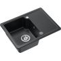 Zlewozmywak GraniteQ 58x44 cm czarny HCQBJ5844CZK Quadron Baby Johnny zdj.3