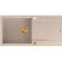 Zlewozmywak GraniteQ 100x50 cm beżowy HCQE10050U2PVDC1P2O Quadron Evan zdj.3