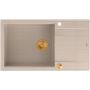 Zlewozmywak GraniteQ 86x50 cm beżowy HCQE58650U2PVDC1P2O Quadron Evan zdj.3