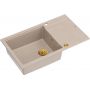 Zlewozmywak GraniteQ 86x50 cm beżowy HCQE58650U2PVDG1P2O Quadron Evan zdj.1