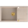 Zlewozmywak GraniteQ 86x50 cm beżowy HCQE58650U2PVDG1P2O Quadron Evan zdj.3