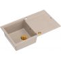 Zlewozmywak GraniteQ 86x50 cm beżowy HCQE8650U2PVDC1P2O Quadron Evan zdj.1