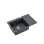 Zlewozmywak granitowy 78x50 cm czarny HCQJ7850U8BSP2O Quadron Josh zdj.3