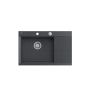 Zlewozmywak granitowy 78x50 cm czarny HCQJ7850U8BSP2O Quadron Josh zdj.7