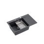 Zlewozmywak granitowy 78x50 cm czarny HCQJ7850U8BSP2O Quadron Josh zdj.4