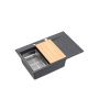 Zlewozmywak granitowy 78x50 cm czarny HCQJ7850U8BSP2O Quadron Josh zdj.6