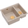 Zlewozmywak GraniteQ 55x46 cm beżowy HCQL5646U2C1U Quadron Logan zdj.1