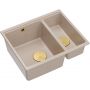 Zlewozmywak GraniteQ 55x46 cm beżowy HCQL5646U2G1U Quadron Logan zdj.1
