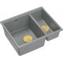 Zlewozmywak GraniteQ 55x46 cm szary/grafitowy/onyx HCQL5646U5G1U Quadron Logan zdj.3