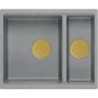 Zlewozmywak GraniteQ 55x46 cm szary/grafitowy/onyx HCQL5646U5G1U Quadron Logan zdj.1