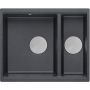 Quadron Logan 150 zlewozmywak 55x46 cm Graniteq czarny/stalowy HCQL5646U8-BS_U zdj.1