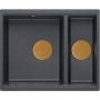 Zlewozmywak GraniteQ 55x46 cm czarny-szary/grafitowy/onyx HCQL5646U8C1U Quadron Logan zdj.1