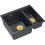 Zlewozmywak GraniteQ 55x46 cm czarny HCQL5646U8G1U Quadron Logan zdj.3