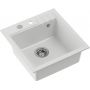 Zlewozmywak z baterią biały/biały HCQP5052BIK3323503WHM Quadron Peter zdj.4