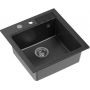 Zlewozmywak z baterią czarny/stal HCQP5052CZK3922505BSBL Quadron Peter zdj.4