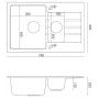 Zlewozmywak GraniteQ 78x50 cm HCQP57850SZK Quadron Peter zdj.2