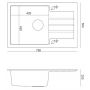 Zlewozmywak GraniteQ 78x50 cm HCQP7850BIK Quadron Peter zdj.2