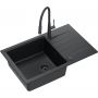 Zlewozmywak z baterią czarny/czarny HCQP7850BLMPC3922505BLM Quadron Peter zdj.1