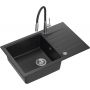 Zlewozmywak z baterią czarny/stal HCQP7850CZK3922505BSBL Quadron Peter zdj.1