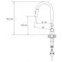 Quadron Comfort 111 zlewozmywak 78x50 cm z baterią i dozownikiem szary/stal HCQP7850SZK_3673500BS zdj.3