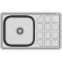 Zlewozmywak stalowy z syfonem 78x48 cm HD111SAT7848 Quadron Louis 111 zdj.1