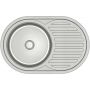 Zlewozmywak stalowy z syfonem 77x50 cm HD211SAT7750 Quadron Tom 211 zdj.1