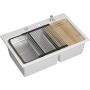 Zlewozmywak GraniteQ 76x50 cm biały HQC7650U1BS Quadron Marc 120 zdj.1