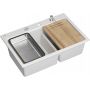 Zlewozmywak GraniteQ 76x50 cm biały HQC7650U1BS Quadron Marc 120 zdj.5