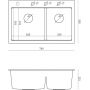 Zlewozmywak GraniteQ 76x50 cm biały HQC7650U1PVDC1 Quadron Marc 120 zdj.2