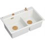 Zlewozmywak GraniteQ 76x50 cm biały HQC7650U1PVDC1 Quadron Marc 120 zdj.3