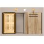 Zlewozmywak GraniteQ 76x50 cm beżowy HQC7650U2PVDC1 Quadron Marc 120 zdj.3