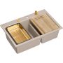 Zlewozmywak GraniteQ 76x50 cm beżowy HQC7650U2PVDC1 Quadron Marc 120 zdj.4