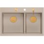 Zlewozmywak GraniteQ 76x50 cm beżowy HQC7650U2PVDC1 Quadron Marc 120 zdj.5
