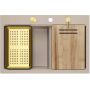 Zlewozmywak GraniteQ 76x50 cm beżowy HQC7650U2PVDG1 Quadron Marc 120 zdj.3