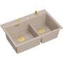 Zlewozmywak GraniteQ 76x50 cm beżowy HQC7650U2PVDG1 Quadron Marc 120 zdj.1
