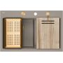 Zlewozmywak GraniteQ 76x50 cm beżowy HQC7650U4PVDC1 Quadron Marc 120 zdj.5