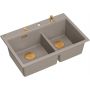 Zlewozmywak GraniteQ 76x50 cm beżowy HQC7650U4PVDC1 Quadron Marc 120 zdj.3