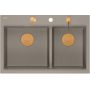 Zlewozmywak GraniteQ 76x50 cm beżowy HQC7650U4PVDC1 Quadron Marc 120 zdj.4
