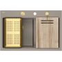 Zlewozmywak GraniteQ 76x50 cm beżowy HQC7650U4PVDG1 Quadron Marc 120 zdj.3