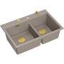 Zlewozmywak GraniteQ 76x50 cm beżowy HQC7650U4PVDG1 Quadron Marc 120 zdj.4