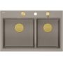 Zlewozmywak GraniteQ 76x50 cm beżowy HQC7650U4PVDG1 Quadron Marc 120 zdj.5
