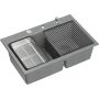 Zlewozmywak GraniteQ 76x50 cm szary/grafitowy/onyx HQC7650U5BS Quadron Marc 120 zdj.6