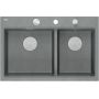 Zlewozmywak GraniteQ 76x50 cm szary/grafitowy/onyx HQC7650U5BS Quadron Marc 120 zdj.4