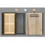 Zlewozmywak GraniteQ 76x50 cm szary/grafitowy/onyx HQC7650U5PVDC1 Quadron Marc 120 zdj.4