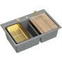 Zlewozmywak GraniteQ 76x50 cm szary/grafitowy/onyx HQC7650U5PVDG1 Quadron Marc 120 zdj.1