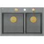 Zlewozmywak GraniteQ 76x50 cm szary/grafitowy/onyx HQC7650U5PVDG1 Quadron Marc 120 zdj.4