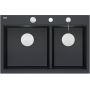 Zlewozmywak GraniteQ 76x50 cm czarny HQC7650U7BS Quadron Marc 120 zdj.4