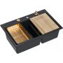 Zlewozmywak GraniteQ 76x50 cm czarny HQC7650U7PVDC1 Quadron Marc 120 zdj.1