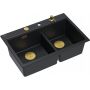 Zlewozmywak GraniteQ 76x50 cm czarny HQC7650U7PVDG1 Quadron Marc 120 zdj.4